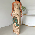 Markenname Maxikleid mit Schmetterlingsdruck, ärmellos, elegant — Image 4