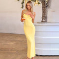 Marke Maxikleid Damen Spaghettiträger Figurbetont — Main Image