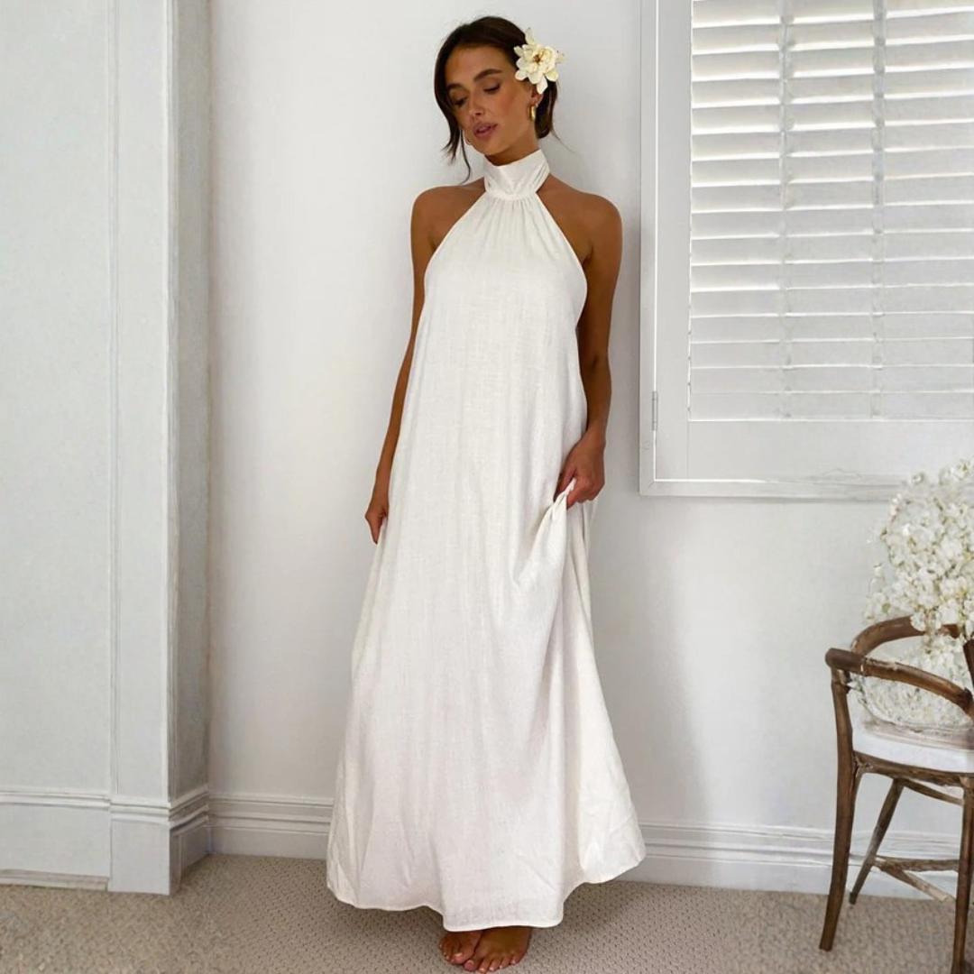Marke Maxikleid Halterneck Leichtes Material — Main Image