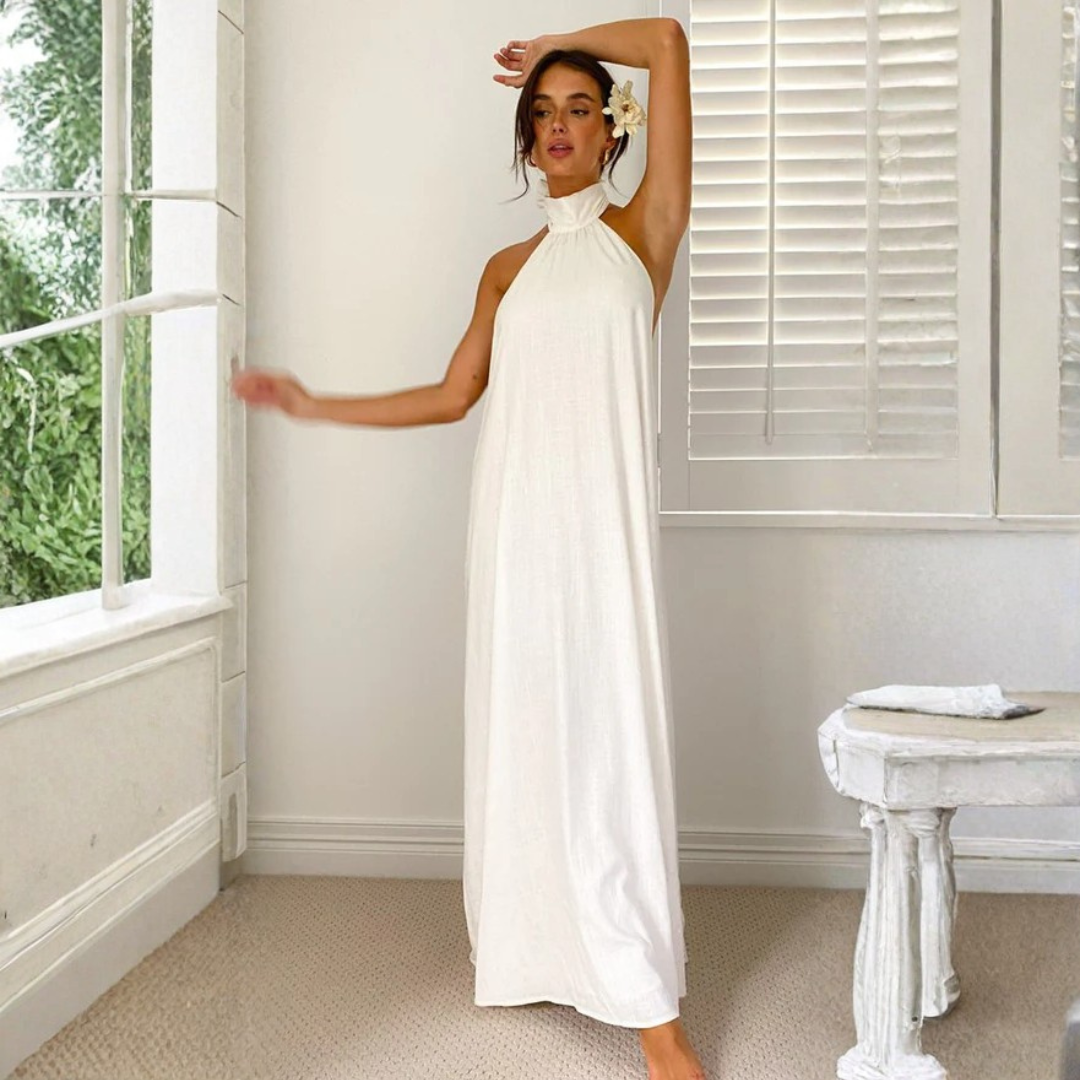 Marke Maxikleid Halterneck Leichtes Material — Image 3