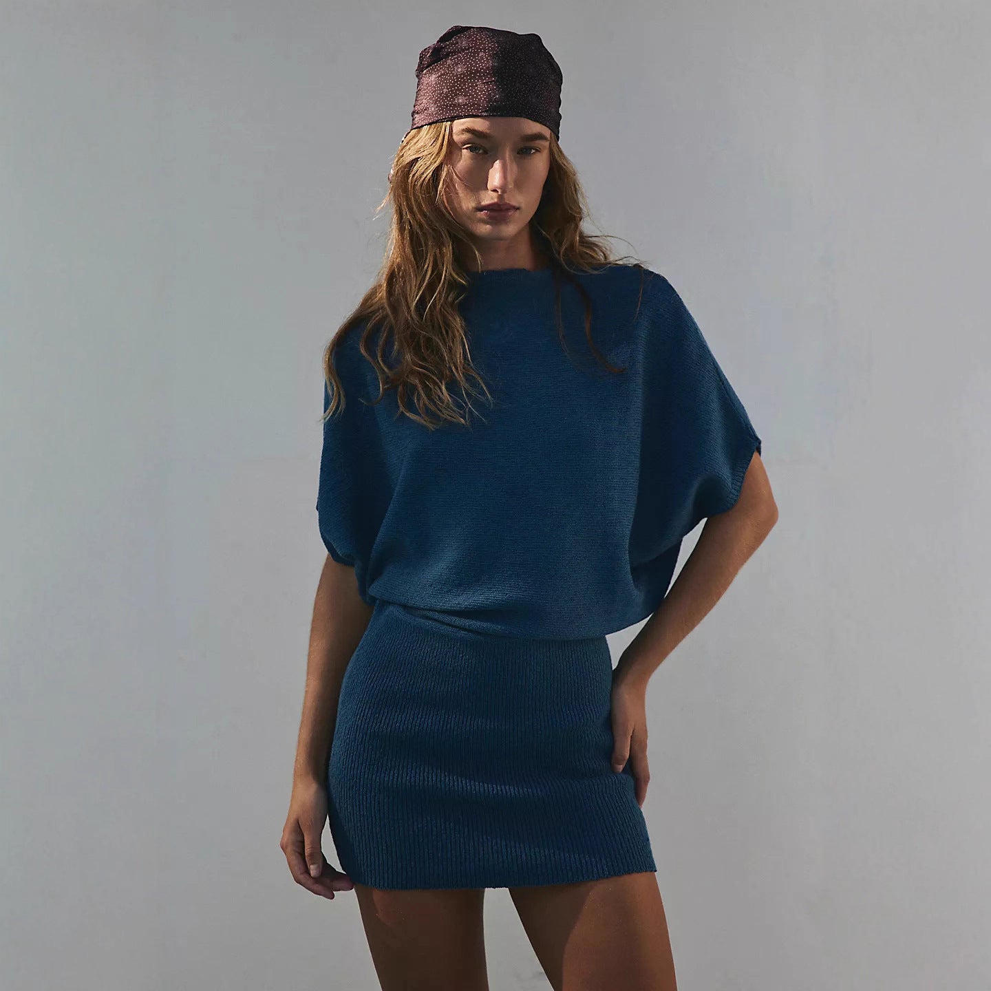 Marke Strickkleid Kurzarm Figurbetont — Image 5