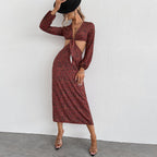 Marke Damen-Midikleid mit Cut-Outs und Knoten-Detail, elegant und stilvoll — Image 2