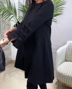 Marke Damenkleid mit Schleifendetails und dreiviertellangen Ärmeln — Image 3