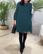 Marke Damenkleid mit Schleifendetails und dreiviertellangen Ärmeln — Image 6