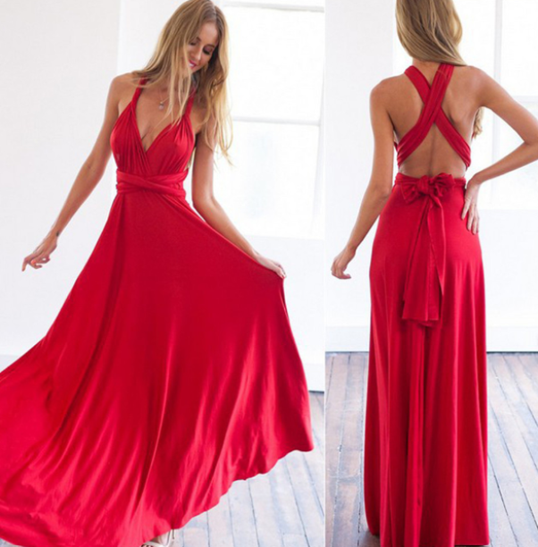 Marke Maxikleid Damen Vielseitig Elegant — Image 13