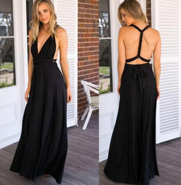 Marke Maxikleid Damen Vielseitig Elegant — Image 8