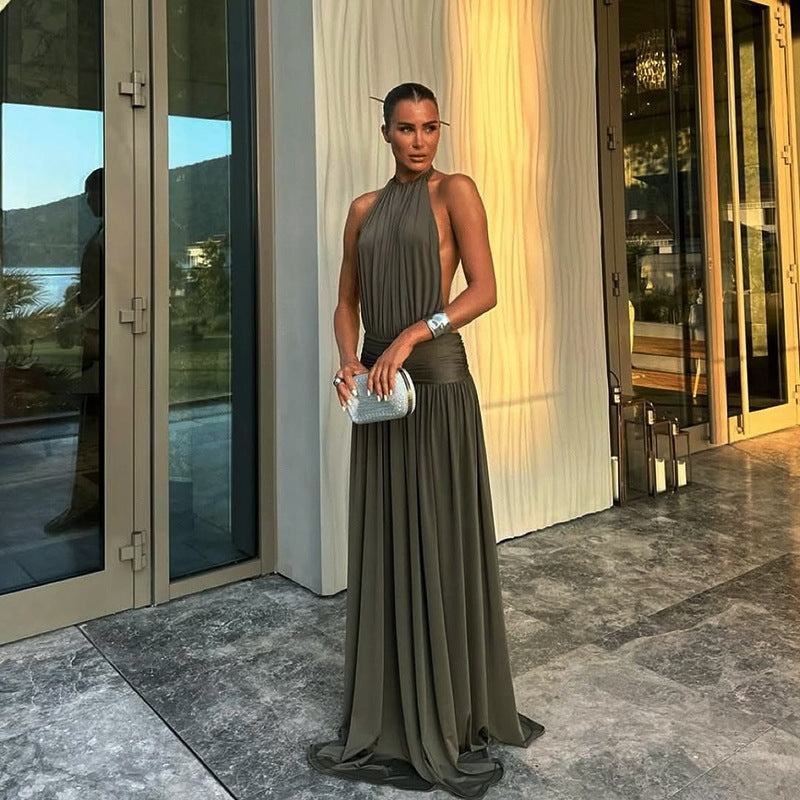 Marke X Maxikleid mit Halfter-Ausschnitt, fließend, elegant — Image 4