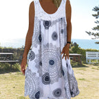 Marke Damen Trägerkleid mit Mandala-Print und Spitzenbesatz — Image 3