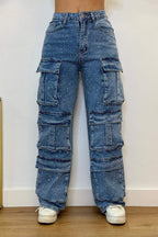 Cargo-Hose mit Taschen für Damen, vielseitig und modisch — Main Image