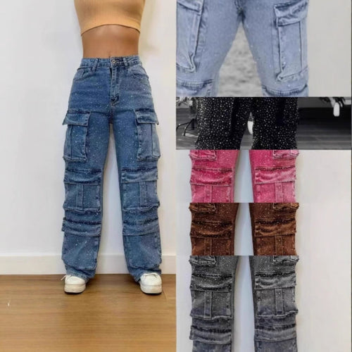 Cargo-Hose mit Taschen für Damen, vielseitig und modisch — Image 2