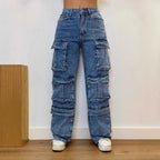 Cargo-Hose mit Taschen für Damen, vielseitig und modisch — Image 3
