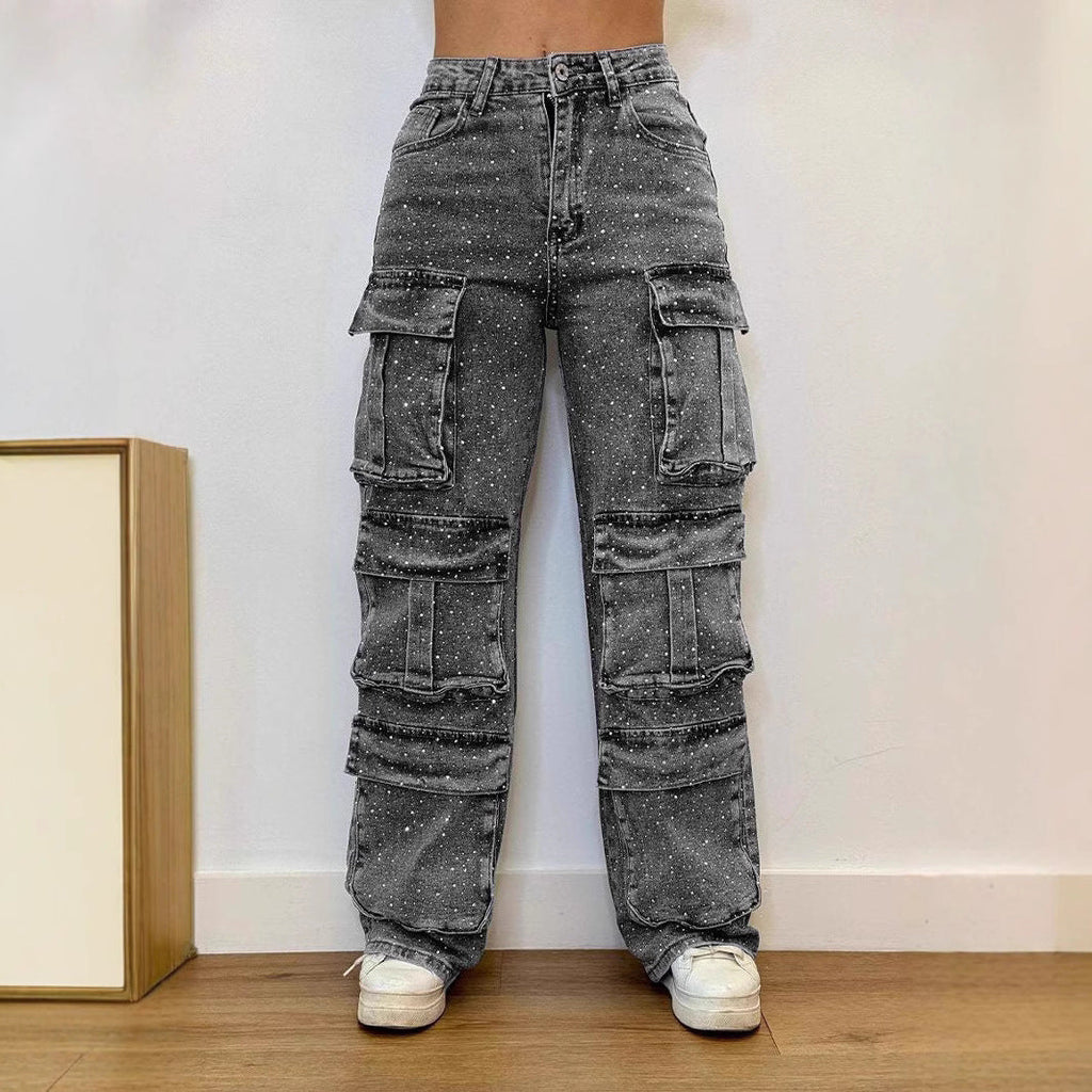 Cargo-Hose mit Taschen für Damen, vielseitig und modisch — Image 4