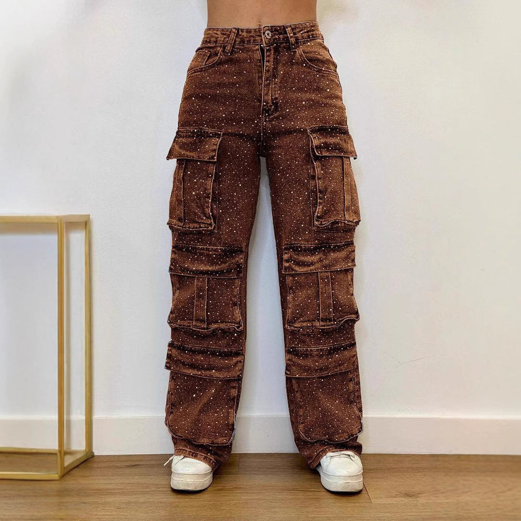 Cargo-Hose mit Taschen für Damen, vielseitig und modisch — Image 5