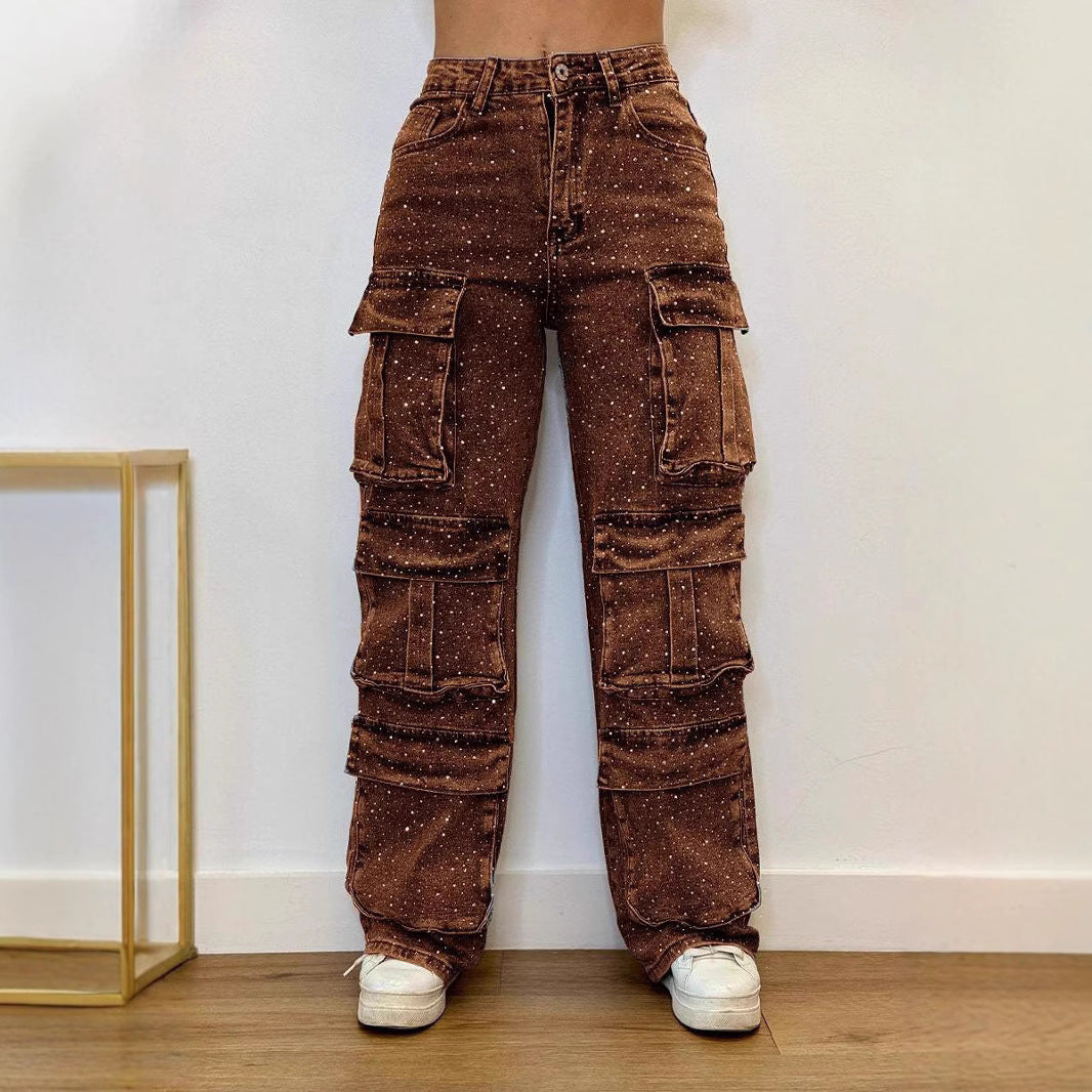 Cargo-Hose mit Taschen für Damen, vielseitig und modisch — Image 5