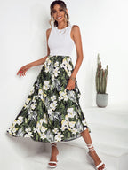 Marke Maxikleid Florales Design, Ärmellos, Damen — Image 5