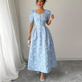 Marke Damen-Midikleid mit Blumendesign und Puffärmeln — Main Image