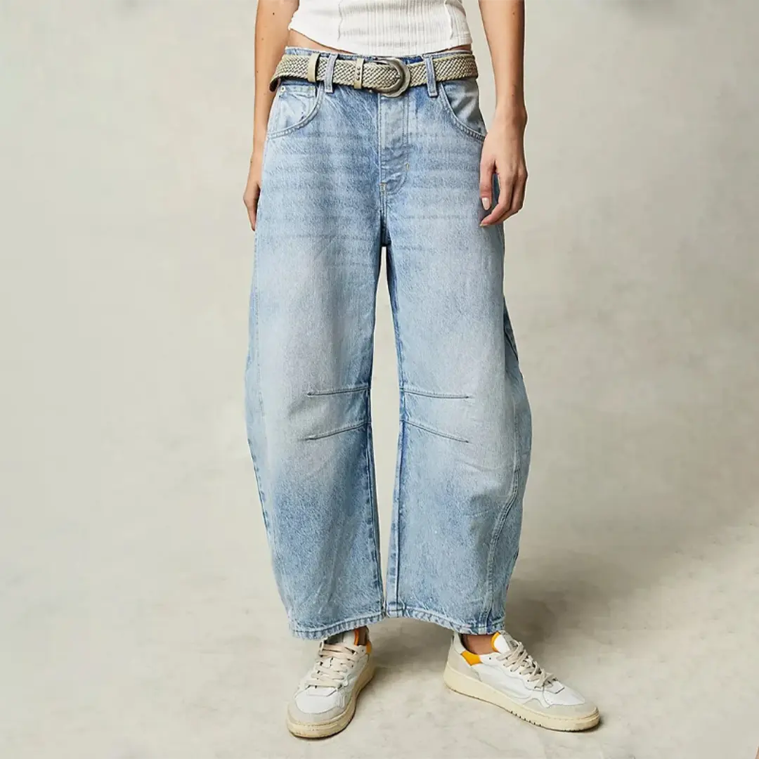 Marke Damen-Jeans Weit, verschiedene Farben, Komfort und Stil — Image 6