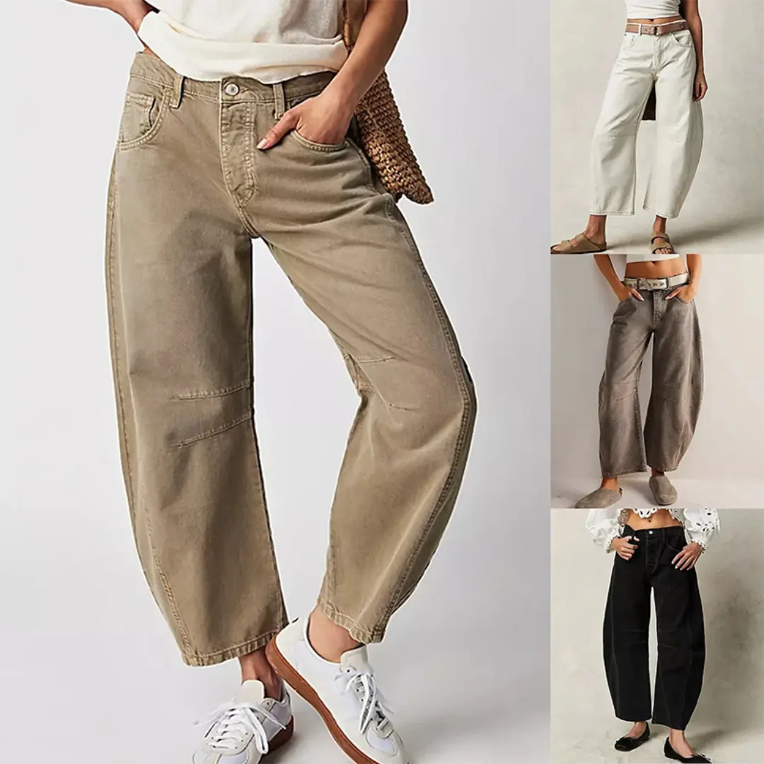 Marke Damen-Jeans Weit, verschiedene Farben, Komfort und Stil — Image 8