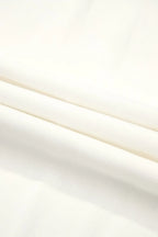 Damen Weite Leinenhose Weiß – Elastischer Bund, Kordelzug, Sommer, Freizeit, Urlaub — Image 8