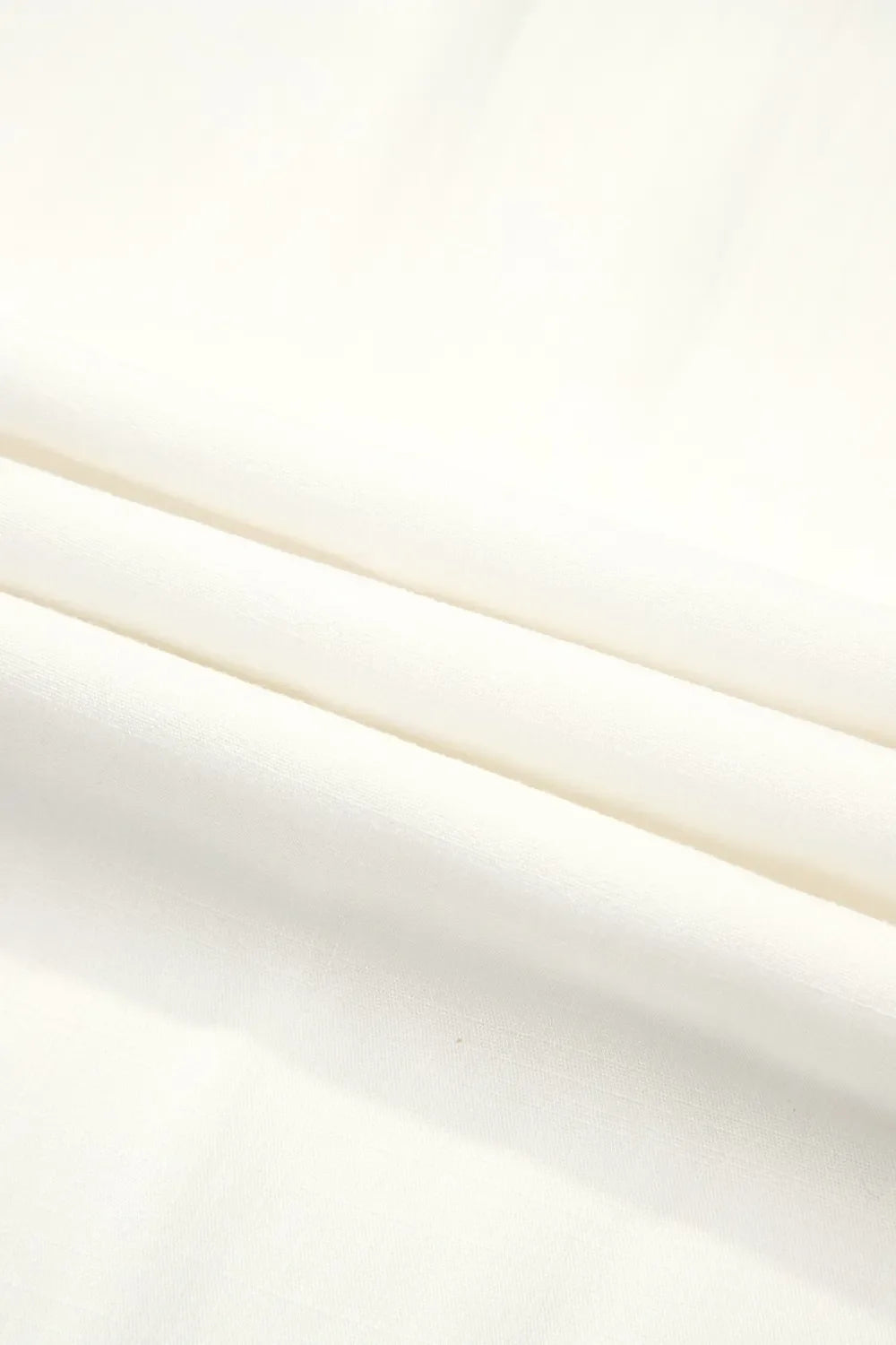 Damen Weite Leinenhose Weiß – Elastischer Bund, Kordelzug, Sommer, Freizeit, Urlaub — Image 8