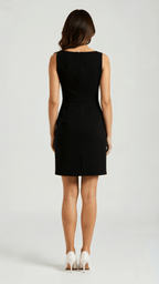 Damen Sleek Muse Minikleid Slim Fit Ärmelloses Elegantes Kleid Für Brunch Und Ausgehen