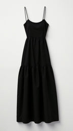 Rückenfreies Maxikleid Elegantes Sommerkleid Mit Fließender Silhouette Und Offenem Rücken