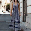 Marke X Maxikleid mit Ethno-Muster und V-Ausschnitt für Damen — Main Image