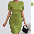 Marke X Damenkleid, figurbetont, knielang, mit Bindebändern — Main Image