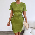 Marke X Damenkleid, figurbetont, knielang, mit Bindebändern — Image 2