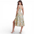 Marke Sommerkleid mit Blumendruck und Schlitz, elegantes Design — Image 5