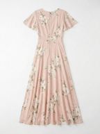 Blütenzauber Maxikleid Rückseite