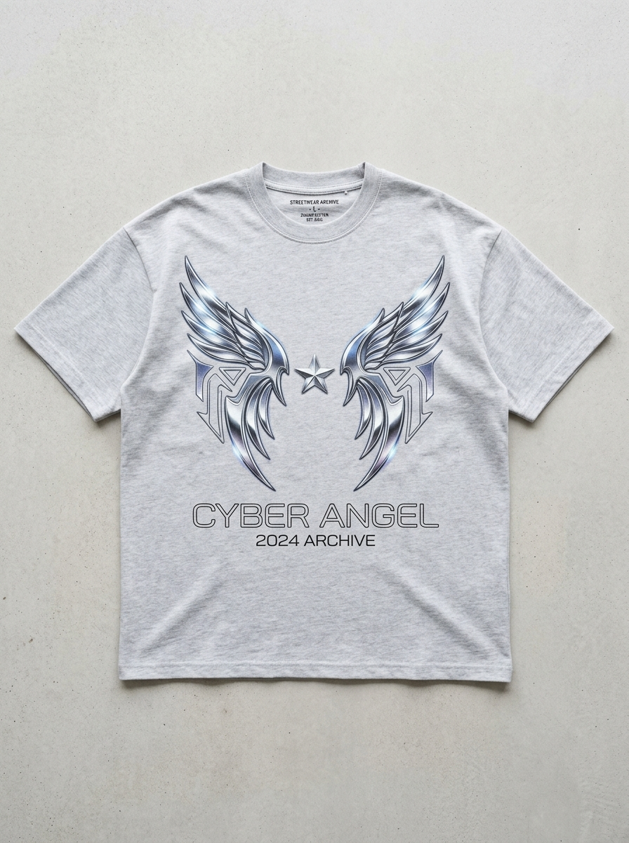 Cyberengel Oversized T-Shirt - Front