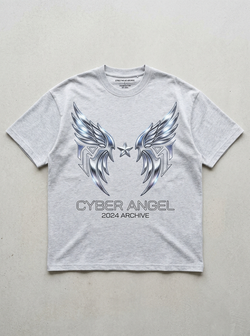 Cyberengel Oversized T-Shirt - Front