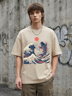 Koi-Welle Oversized T-Shirt - Model