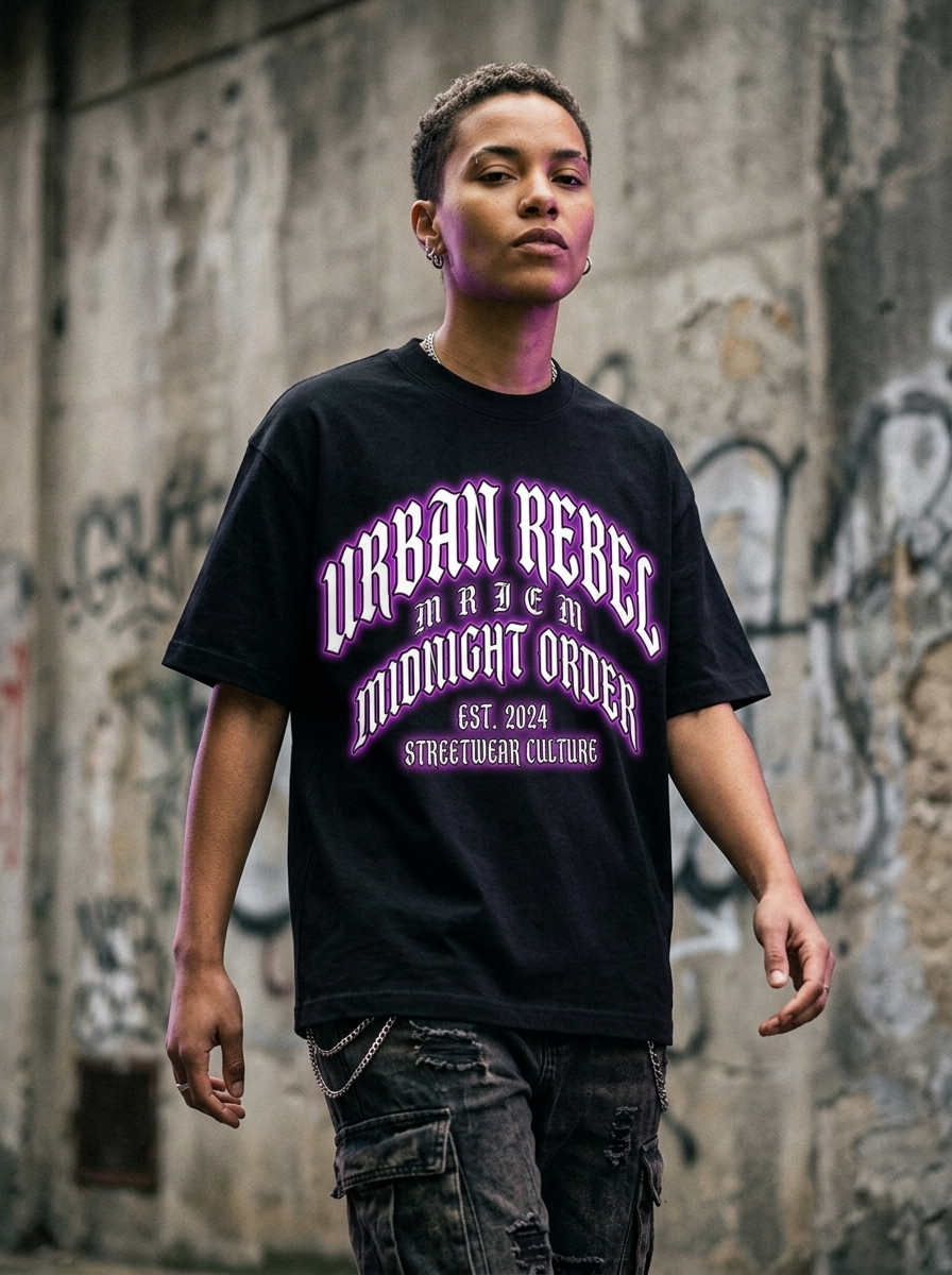 Neongotik Oversized T-Shirt - Model
