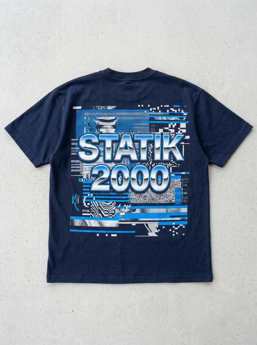 Statik 2000 Oversized T-Shirt - Back