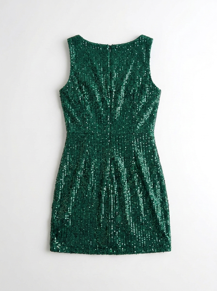 Glanzlicht Minikleid Rückseite