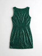Glanzlicht Minikleid Rückseite
