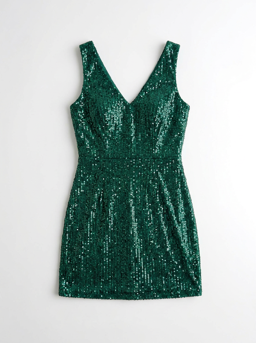 Glanzlicht Minikleid Vorderseite