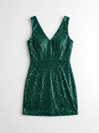 Glanzlicht Minikleid Vorderseite